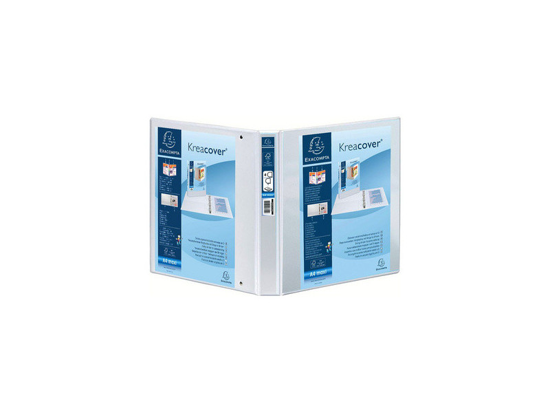 EXACOMPTA Classeur personnalisable Kreacover, A4 Maxi, blanc