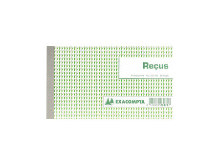 EXACOMPTA Manifold 'Reçus', 105 x 180 mm, dupli