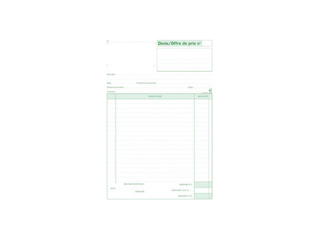 EXACOMPTA Manifold 'Devis Offre de prix', 297 x 210 mm