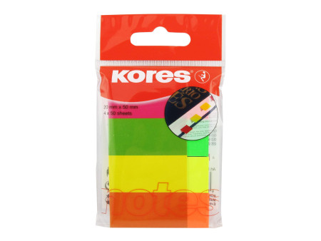 Kores Marque-pages en papier, 20 x 50 mm,