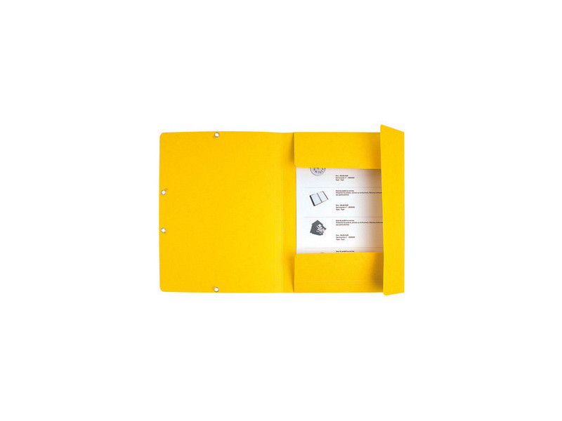 EXACOMPTA Chemise à élastiques, A4, carton, jaune