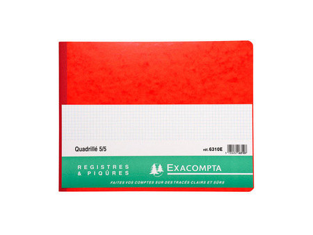 EXACOMPTA Piqûre Quadrillé 5x5, 250 x 320 mm horizontal