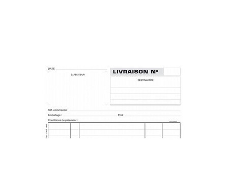 EXACOMPTA Manifold 'Livraisons', 297 x 210 mm, tripli