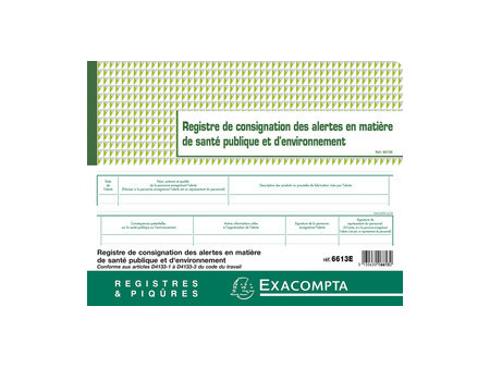 EXACOMPTA Piqûre 'Registre de consignation', 240 x 320 mm