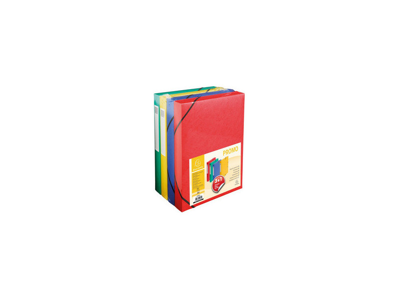 EXACOMPTA Boîte de classement pack promo 3+1, 40 mm, couleur