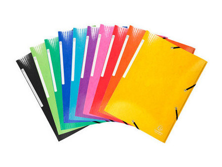 EXACOMPTA Chemise à élastique Iderama, A4, jaune