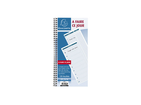 EXACOMPTA Bloc 'A faire ce jour', 297 x 140 mm