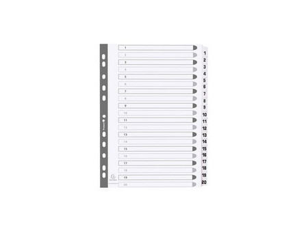 EXACOMPTA Intercalaires en carton 1-31, A4, 31 touches