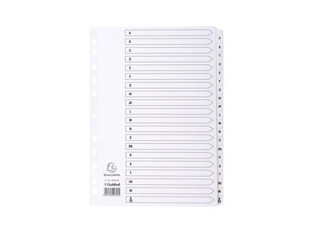 EXACOMPTA Intercalaires en carton A-Z, A4, 20 touches