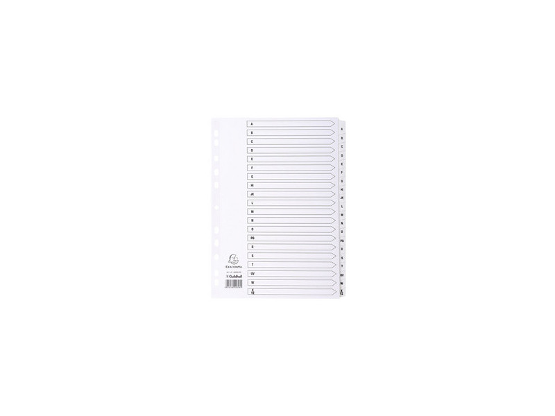 EXACOMPTA Intercalaires en carton A-Z, A4, 20 touches
