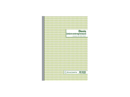EXACOMPTA Manifold 'Devis micro entrepreneur', 297 x 210 mm