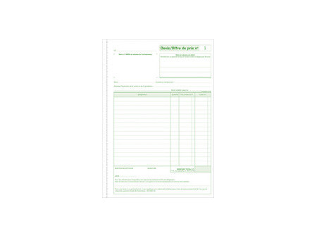 EXACOMPTA Manifold 'Devis micro entrepreneur', 297 x 210 mm