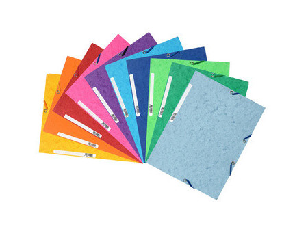EXACOMPTA Chemise à élastiques, A4, carton, vert