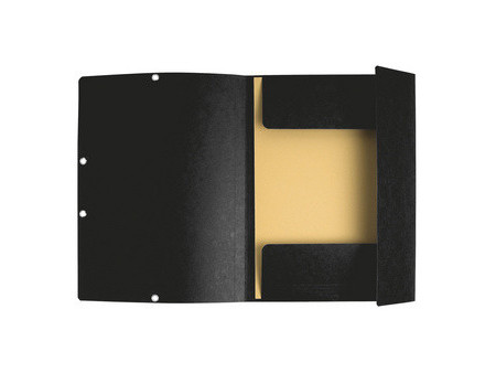 EXACOMPTA Chemise à élastique, A4, en carton, noir