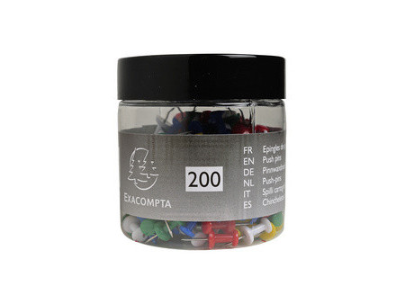 EXACOMPTA Epingle d'affichage Push Pins, assorti