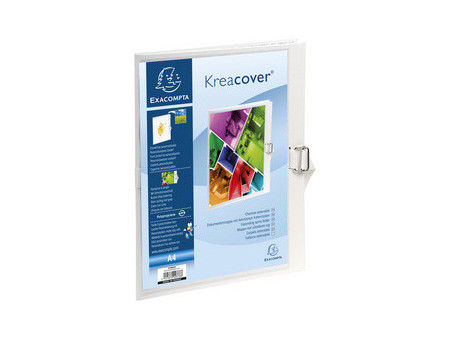 EXACOMPTA Chemise à dos extensible Kreacover, A4, blanc