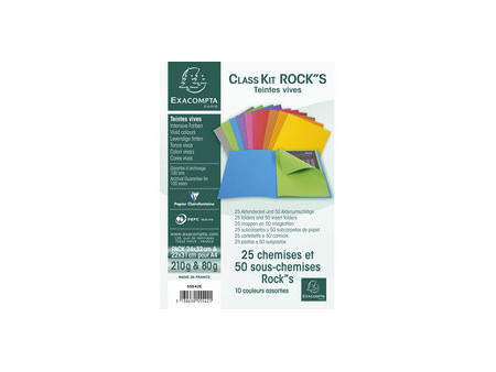 EXACOMPTA Chemise ROCKS Class' Kit