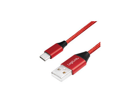 LogiLink Câble USB 2.0, USB-A - USB-C mâle, 0,3 m, noir