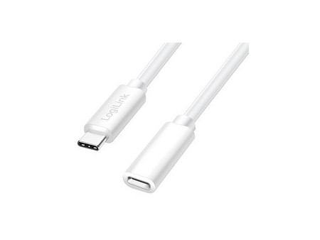 LogiLink Rallonge USB 2.0, 1 m, blanc