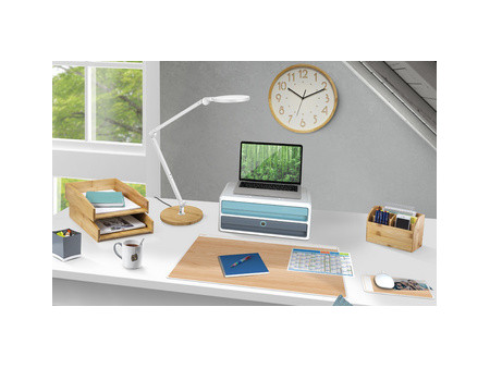 CEP Lampe de bureau LED GIANT Silva, chêne/blanc