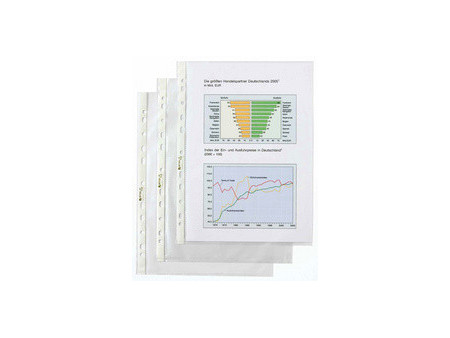 HETZEL Pochette perforée Economic, A4, PP, grainé