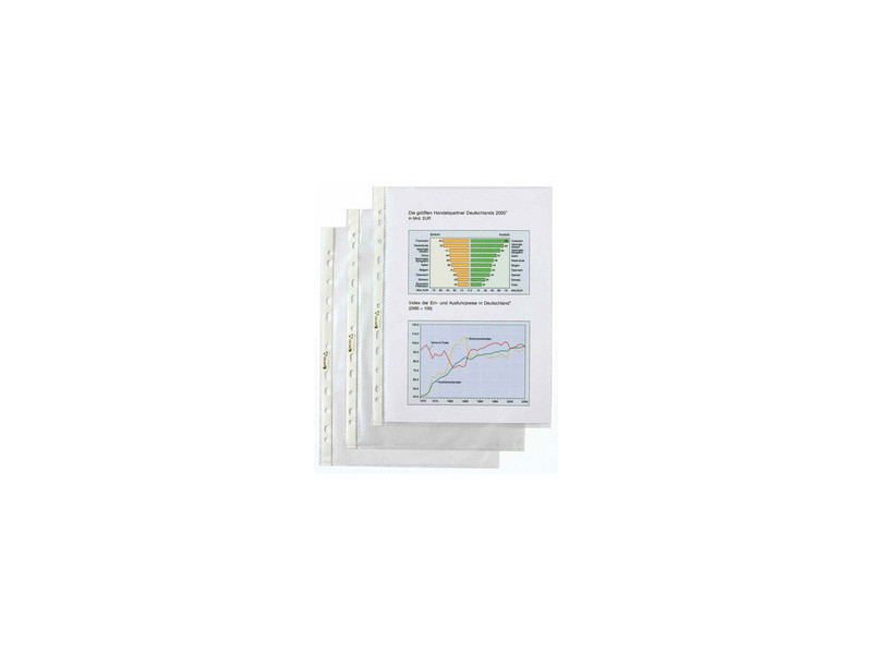 HETZEL pochettes perforées Top Qualité, format A4, en PP,