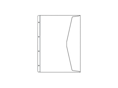 HETZEL pochette pour document, A4, PVC, grainée, 0,13 mm