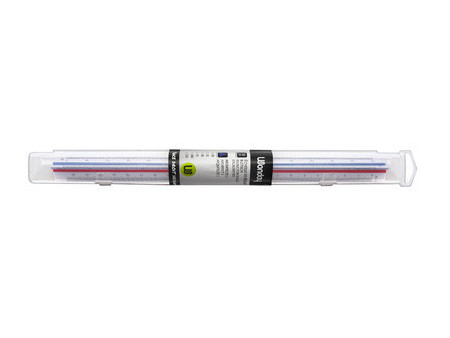 Wonday Echelle de réduction Arpentage, en plastique, blanc