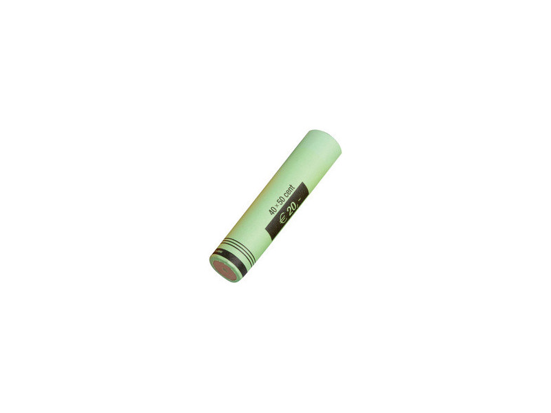 RESKAL Tube à monnaie pour pièce Euro, papier, 40 x 0,50 EUR
