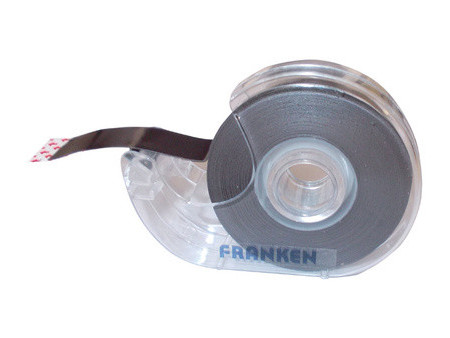 FRANKEN Ruban magnétique dans distributeur, noir, 19 mm x 8