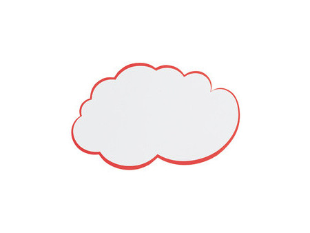 FRANKEN Carte nuage pour présentation, 230 x 140 mm, blanc