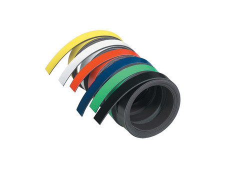 FRANKEN Bande magnétique, (L)1.000 x (P)10 x (H)1 mm, jaune