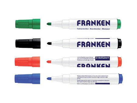 FRANKEN Marqueur pour tableau blanc U-ACT! Line, assorti