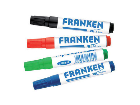 FRANKEN Marqueur pour chevalet de conférence, étui de 4