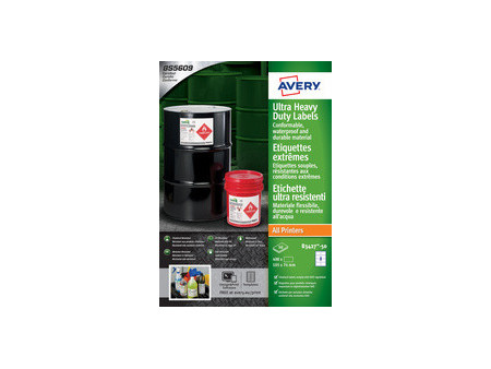 AVERY Etiquettes extrêmes, polyéthylène, 99 x 57 mm