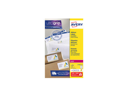 AVERY Etiquette d'adresse, 99,1 x 33,9 mm, blanc