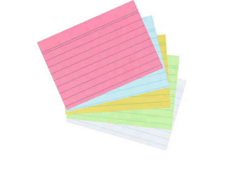 herlitz Fiches bristol, A5, ligné, vert
