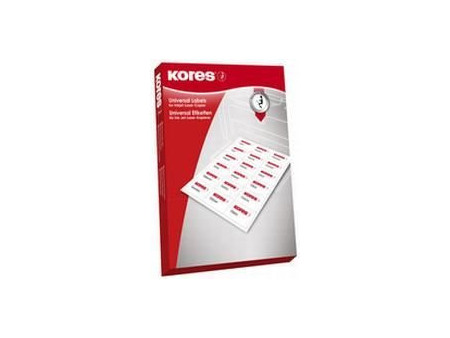 Kores Etiquette universelle, 105 x 48 mm, blanc