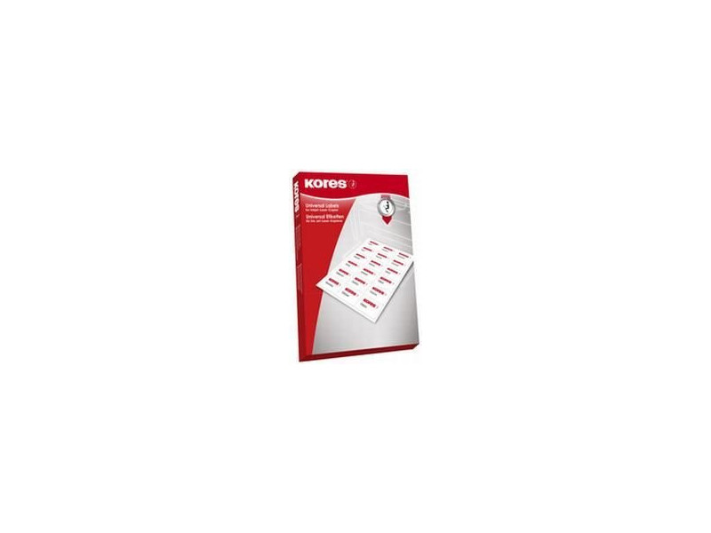 Kores Etiquette universelle, 105 x 48 mm, blanc