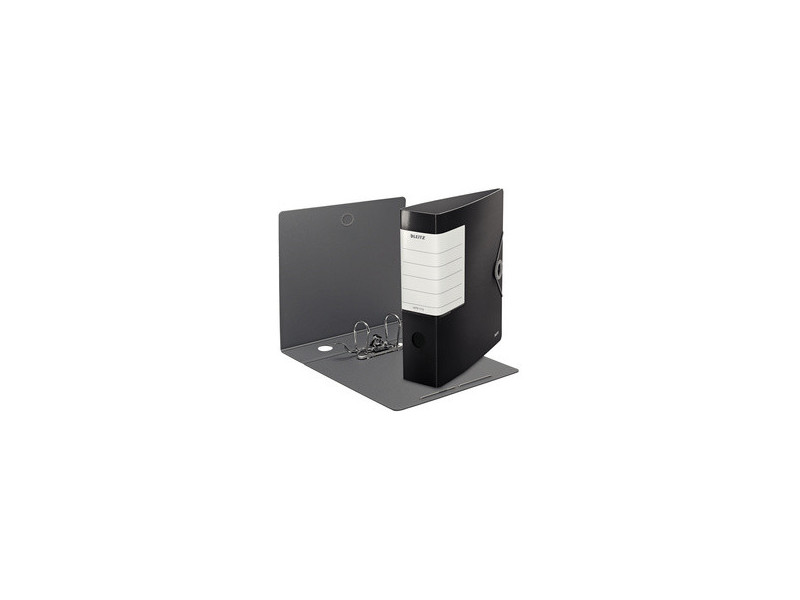 LEITZ Classeur Solide, 180 degrés, 82 mm, noir