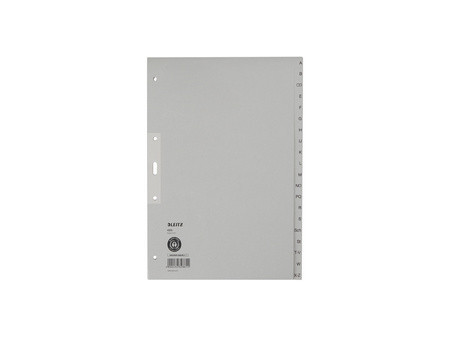 LEITZ Intercalaires en papier naturel, A-Z, A4+, mi-hauteur