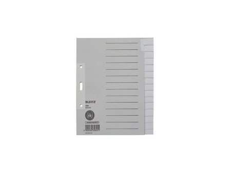 LEITZ Intercalaires en papier naturel, blanc, A5, 15 touches