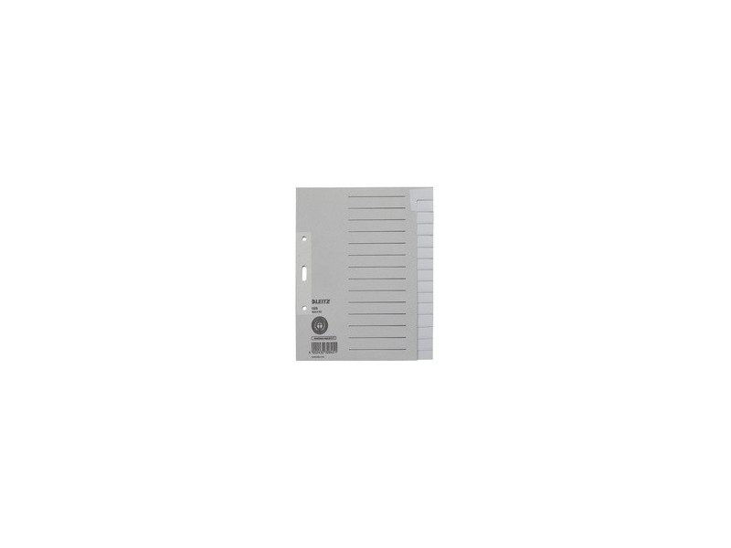 LEITZ Intercalaires en papier naturel, blanc, A5, 15 touches