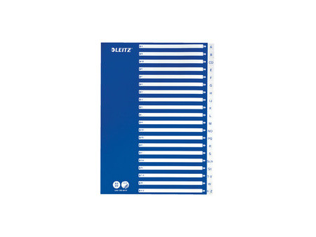 LEITZ Intercalaires en plastique, A-Z, A4, 21 touches, PP