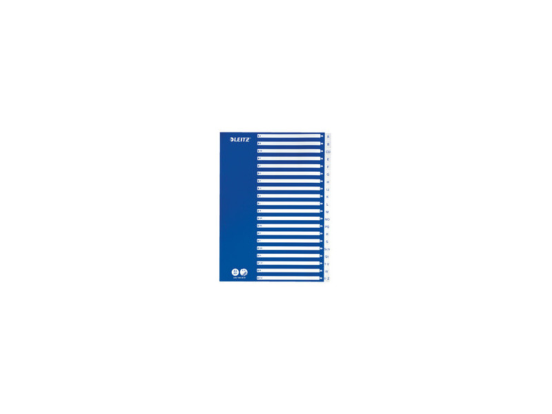 LEITZ Intercalaires en plastique, A-Z, A4, 21 touches, PP
