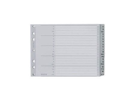 LEITZ Intercalaires en plastique, A-Z, format extra large