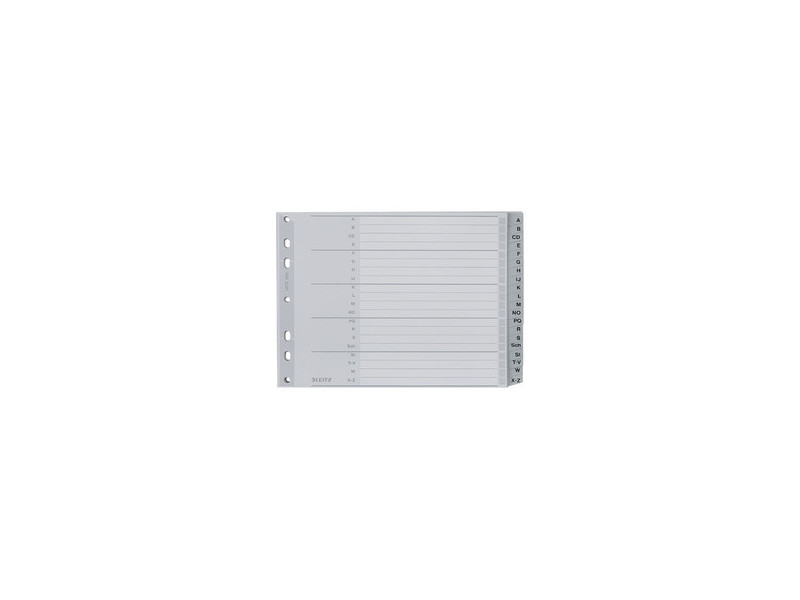 LEITZ Intercalaires en plastique, A-Z, format extra large