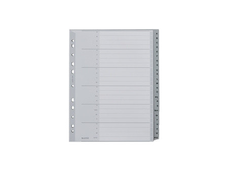 LEITZ Intercalaires en plastique, A-Z, format extra large