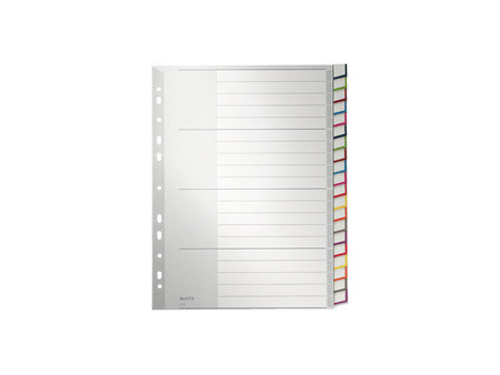 LEITZ intercalaire en plastique, blanc, A4 extra large,