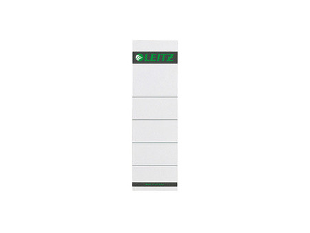 LEITZ Etiquette bristol pr dos de classeur, 57 x 190 mm,gris
